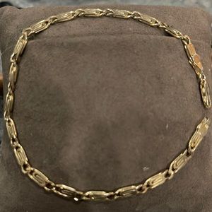 Italian 925 golf tone bracelet